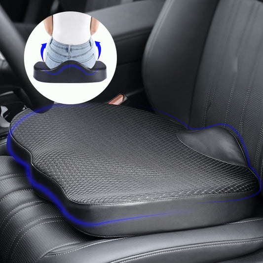 XINJUN Decompression Cushion, Comfort Memory Foam Seat Cushion for Car Seat Drivers, Tailbone (Coccyx) Pain Relief Cushion, Office Chair Cushion (Black)