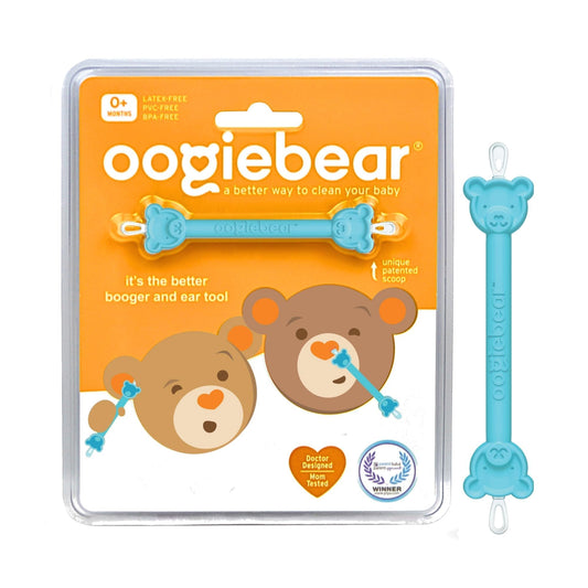 oogiebear Baby Nose Cleaner & Ear Wax Removal Tool - Safe Booger & Earwax Removal for Newborns, Infants, Toddlers - Dual-Ended - Essential Baby Stuff