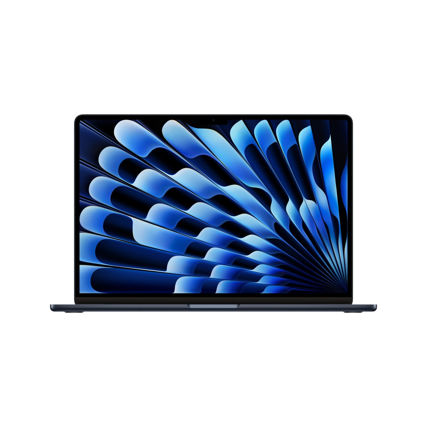 Computadora portátil Apple MacBook Air 2024 de 15 pulgadas con chip M3: pantalla Liquid Retina de 15,3 pulgadas, memoria unificada de 8 GB, almacenamiento SSD de 256 GB, teclado retroiluminado, cámara FaceTime HD de 1080p, Touch ID; Medianoche