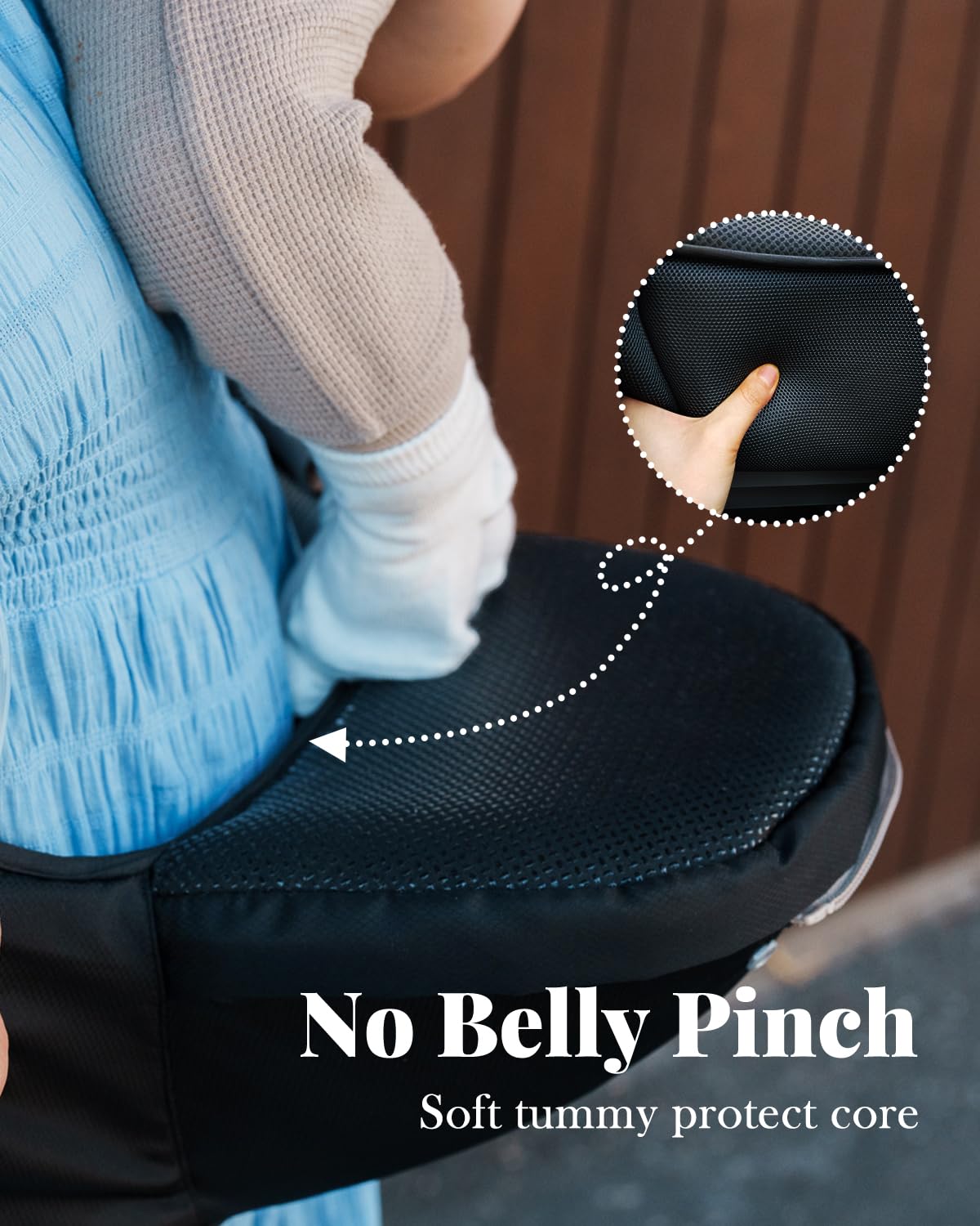 Portabebés, MOMTORY Portabebés 6 en 1 con certificación de seguridad para recién nacidos y niños pequeños, portabebés ajustable y desmontable para bebés de 7 a 50 libras, para todas las estaciones, perfecto para ir de compras y viajar