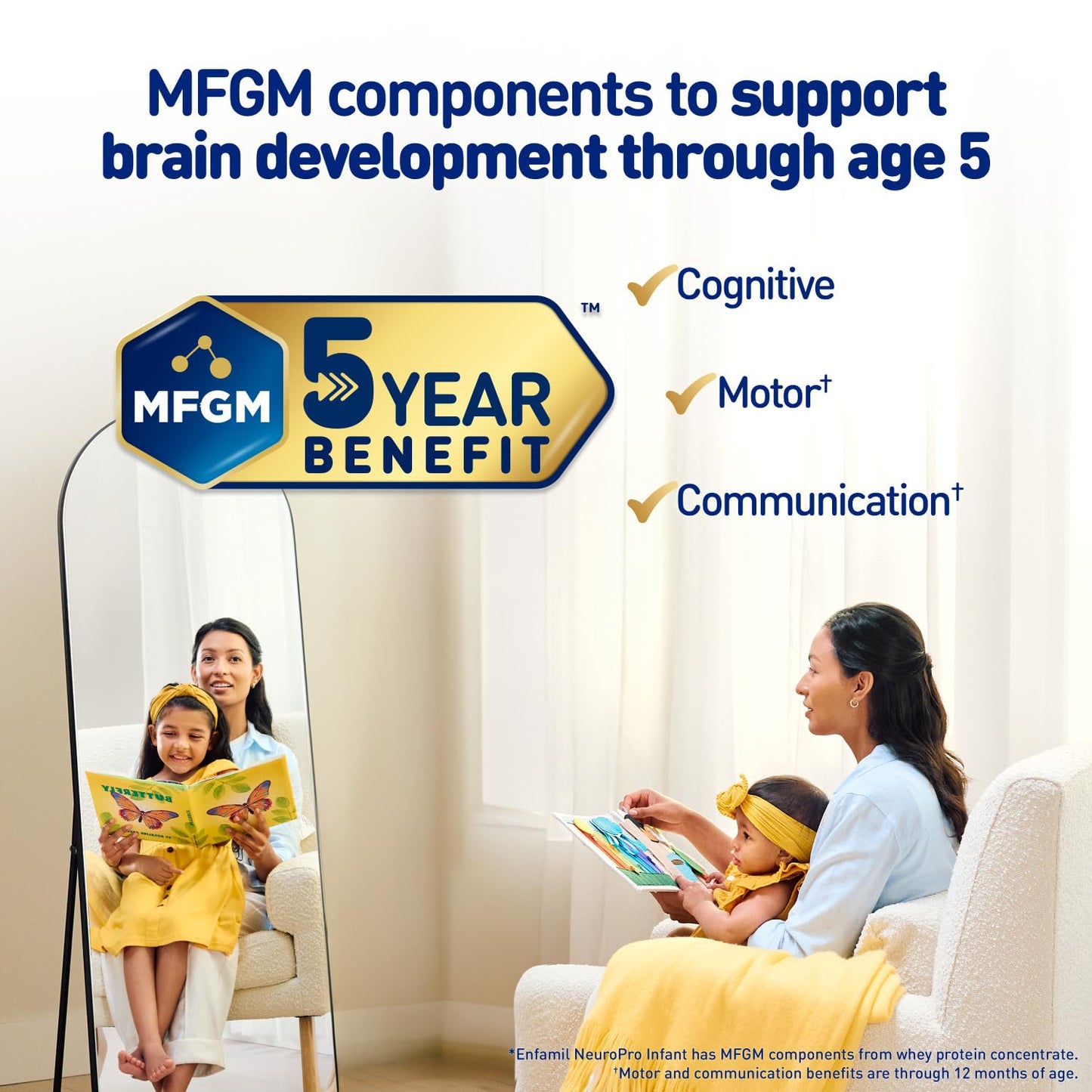 Enfamil NeuroPro Baby Formula, MFGM* 5-Year Benefit, Expert-Recommended Brain-Building Omega-3 DHA, Exclusive Immune Supporting HuMO6 Blend, Infant Formula Powder, Baby Milk, 31.4 Oz (Pack of 4)