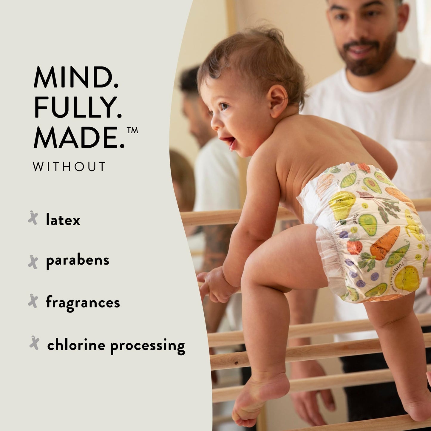 The Honest Company Clean Conscious Diapers | Plant-Based, Sustainable | So Delish + All The Letters | Club Box, Size 5 (27+ lbs), 50 Count