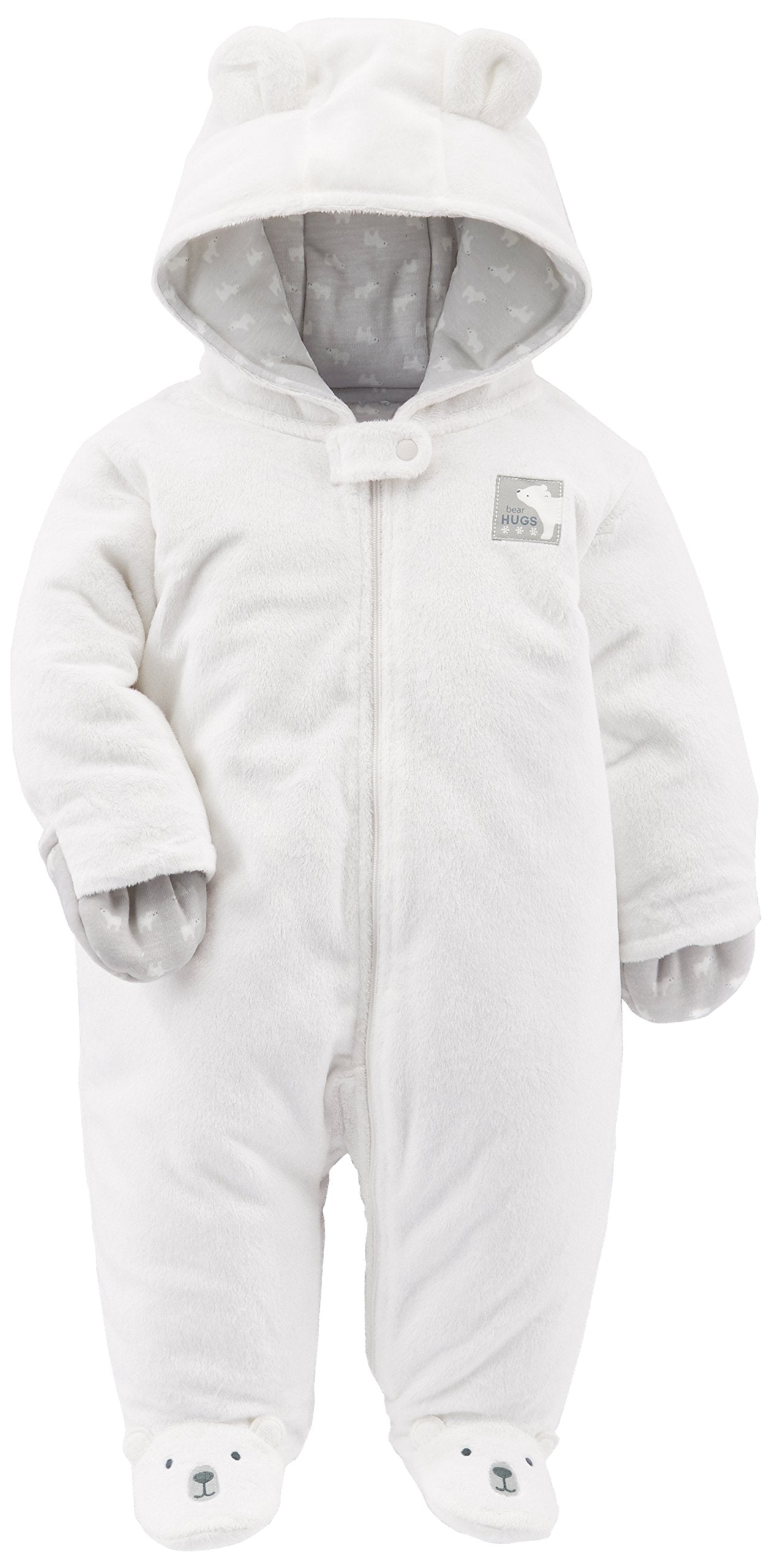 Simple Joys Kid's Pram Ivory Bear Outerwear, Ivory, Newborn