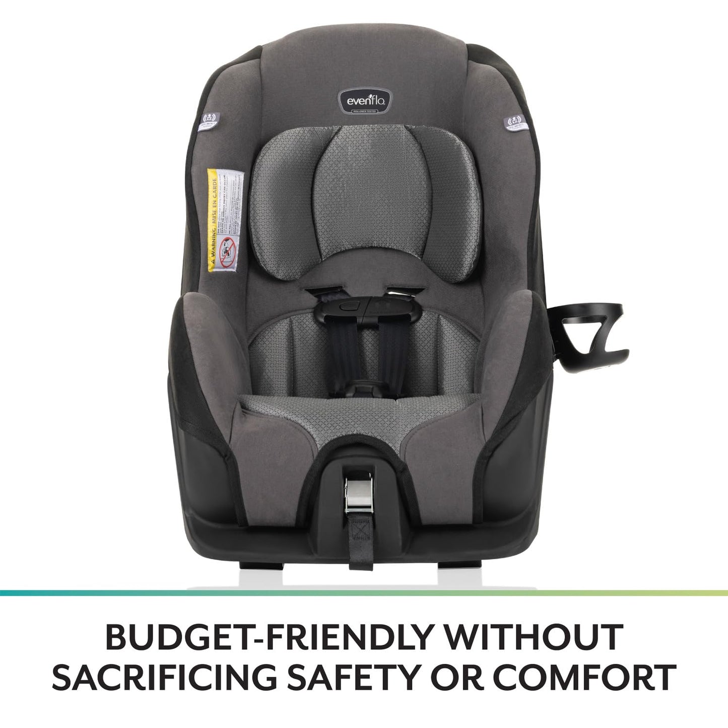 Tribute LX 2-In-1 Lightweight Convertible Car Seat, Travel Friendly (Saturn Gray)