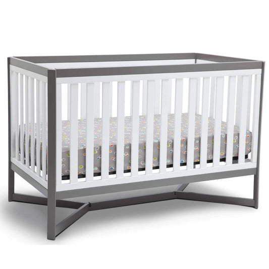 Cuna convertible 4 en 1 Tribeca de Delta Children, blanco/gris