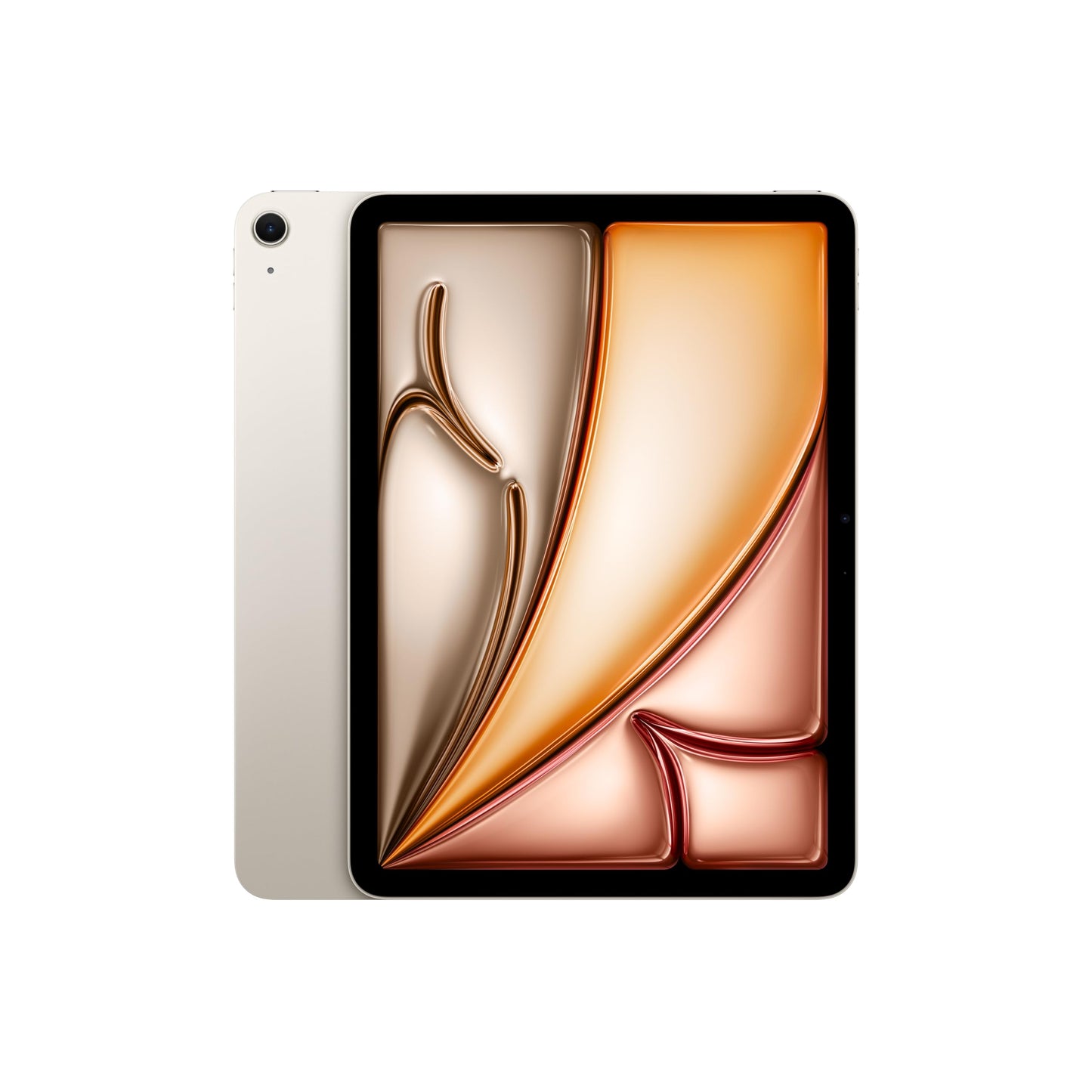 Apple iPad Air de 11 pulgadas (M2): pantalla Liquid Retina, 128 GB, cámara frontal horizontal de 12 MP/cámara trasera de 12 MP, Wi-Fi 6E, Touch ID, duración de la batería durante todo el día — Starlight