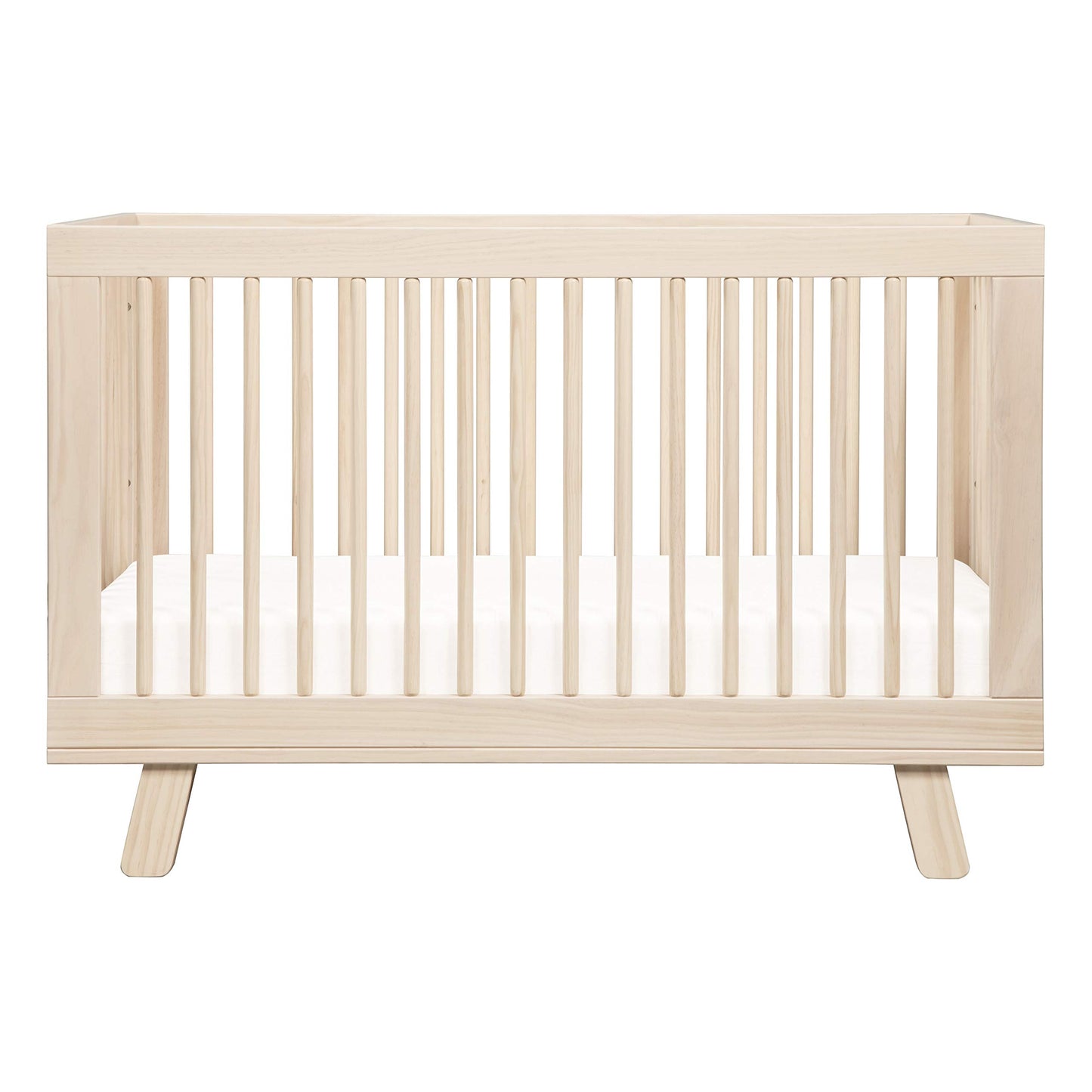 Cuna convertible 3 en 1 Babyletto Hudson con kit de conversión de cama para niños pequeños en color natural lavado, certificación Greenguard Gold
