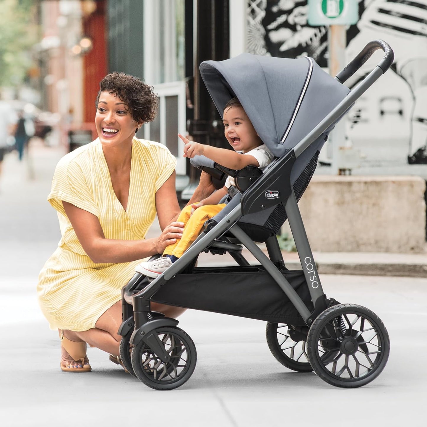 Corso Modular Travel System, Corso Stroller with Keyfit 30 Zip Infant Car Seat and Base, Stroller and Car Seat Combo, Infant Travel System | Silverspring/Grey