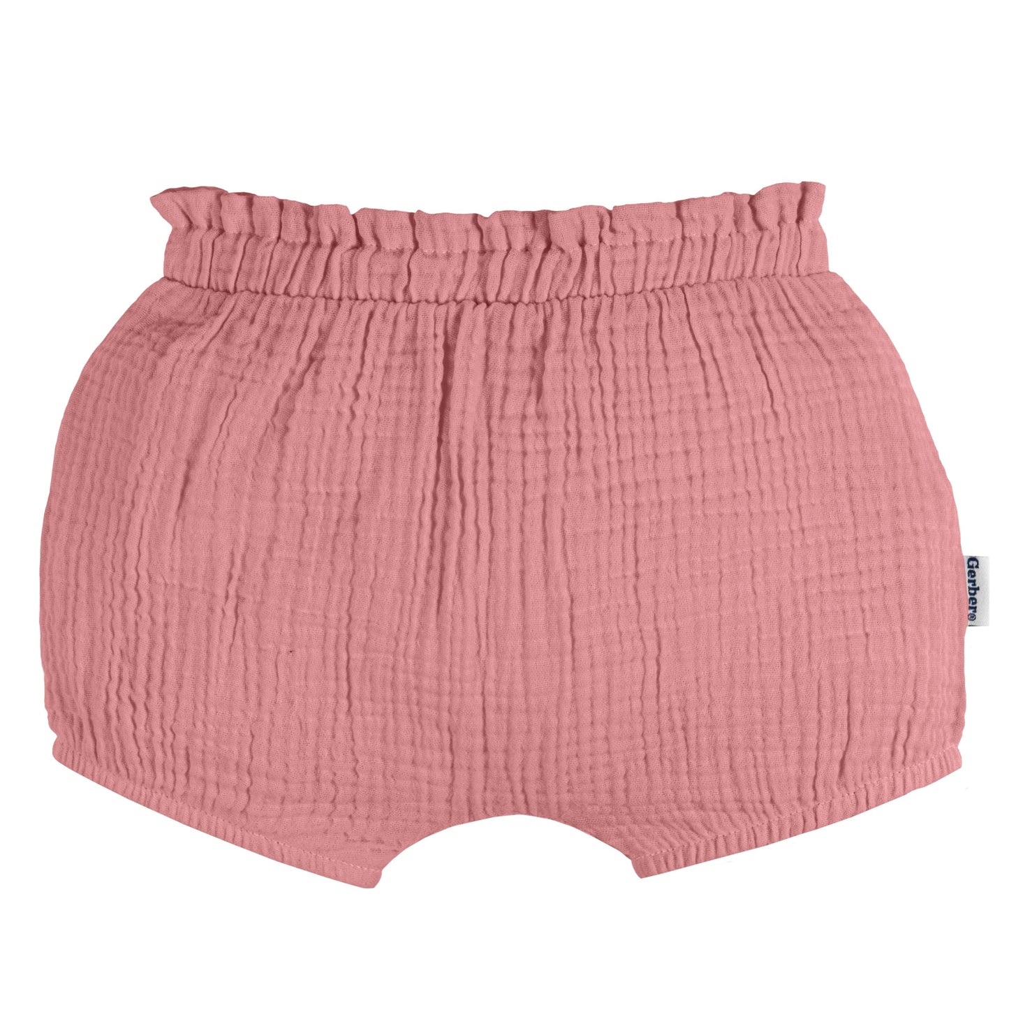 Gerber Baby Girls' 3-Pack Bubble Shorts, Pink