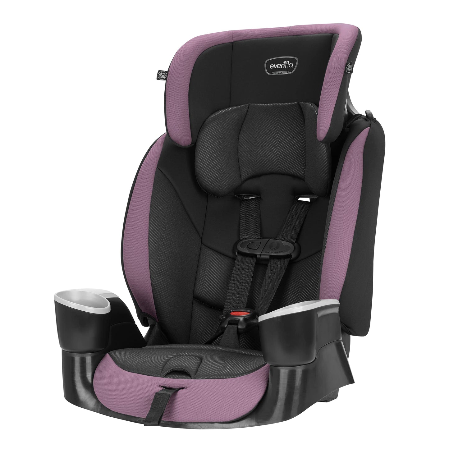 Asiento elevador convertible para automóvil Evenflo Maestro Sport, orientado hacia adelante, respaldo alto, arnés de 5 puntos, para niños de 2 a 8 años, Whitney Pink
