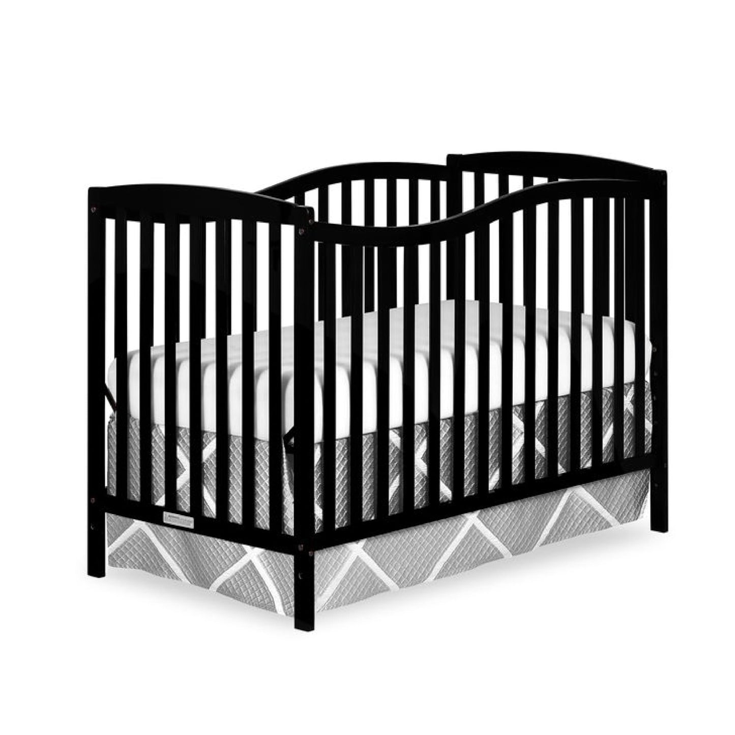 Dream On Me Chelsea 5-In-1 Convertible Crib In Black, JPMA Certified