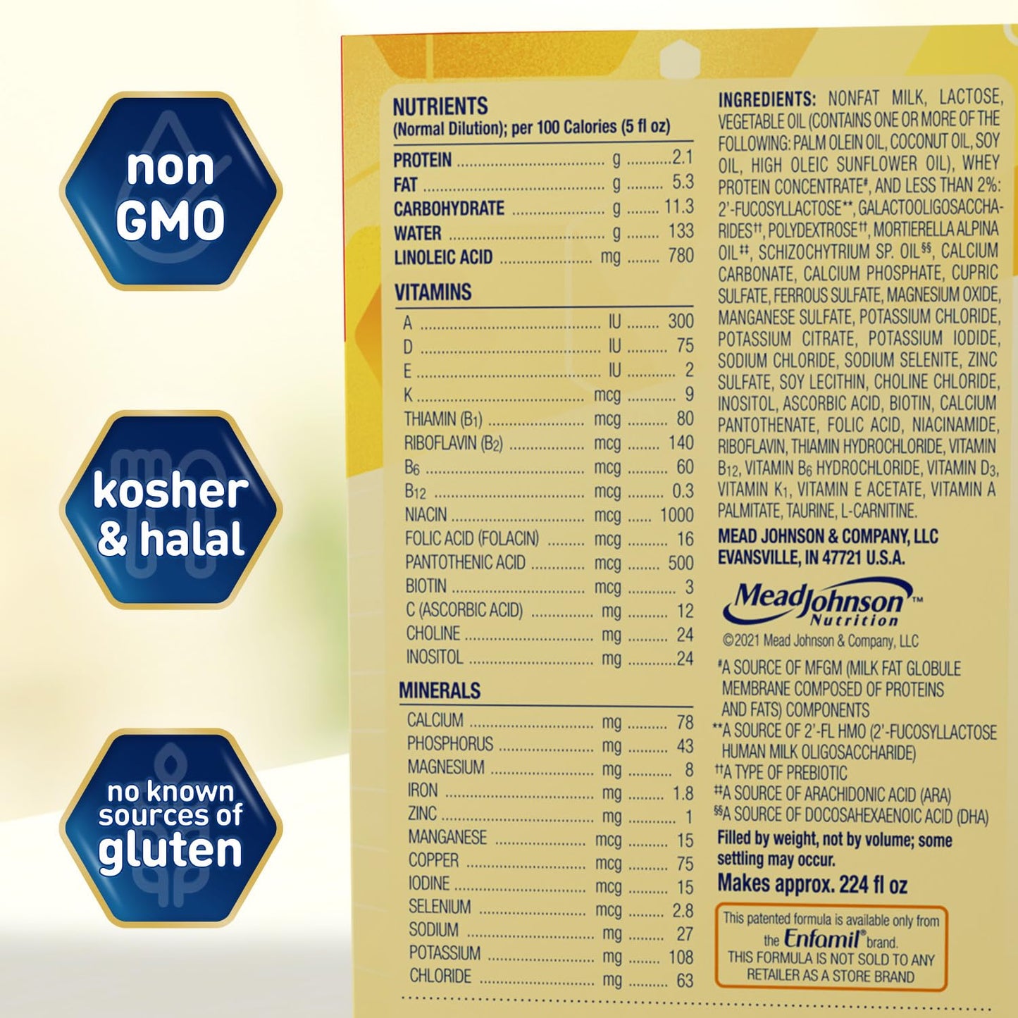 Enfamil NeuroPro Baby Formula, MFGM* 5-Year Benefit, Expert-Recommended Brain-Building Omega-3 DHA, Exclusive Immune Supporting HuMO6 Blend, Infant Formula Powder, Baby Milk, 31.4 Oz (Pack of 4)