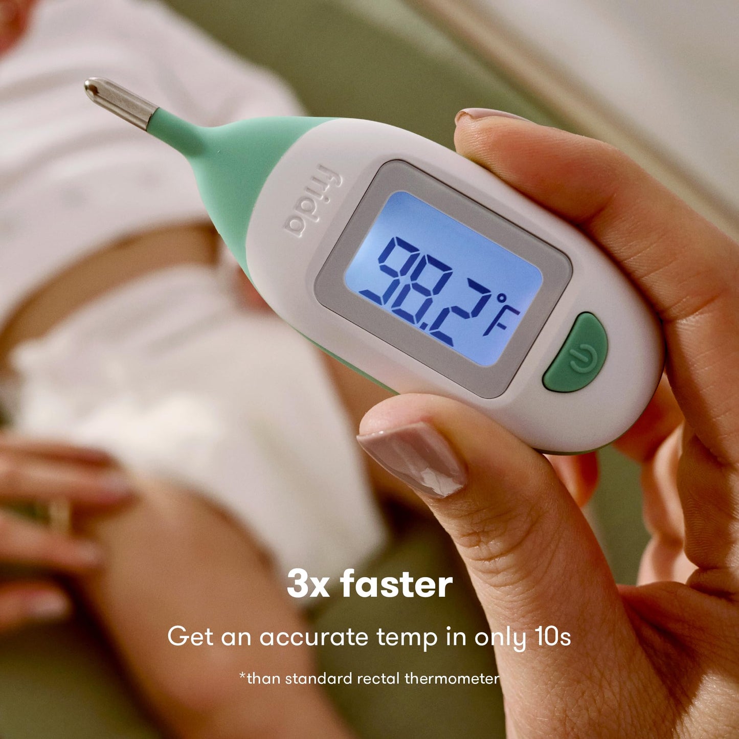 Termómetro para bebés Frida, Termómetro rectal para bebés, Termómetro digital para bebés para recién nacidos y bebés