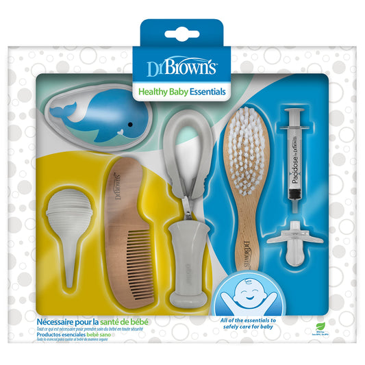 Dr. Brown's Healthy Baby Essentials Kit de cuidado para bebés y bebés, kit de 8 piezas