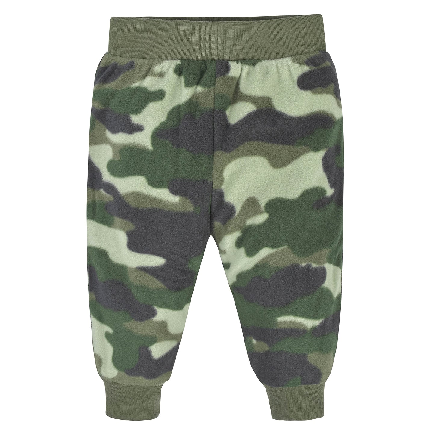 Gerber baby boys 4-pack Microfleece Sweatpants, Camo, 0-3 Months US