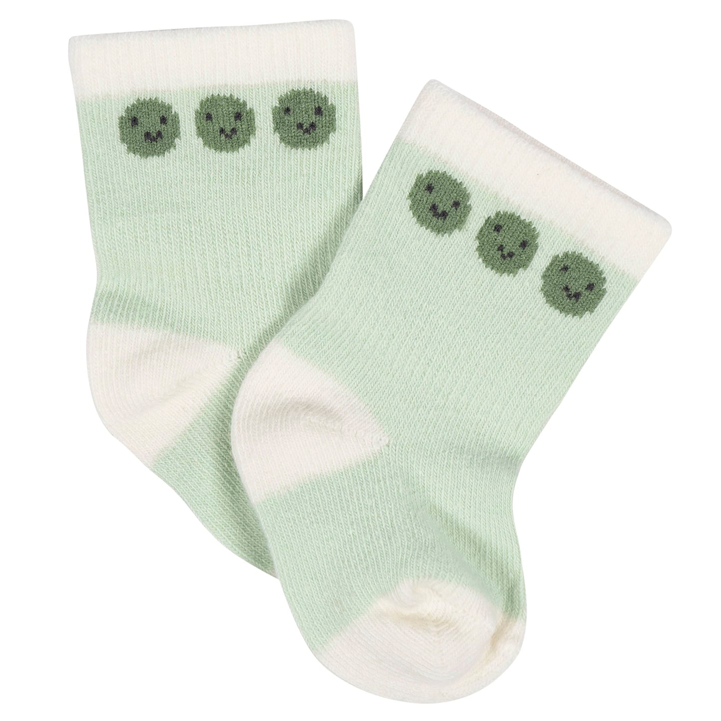 Gerber Unisex Baby 8-Pair Wiggle-Proof Sock Happy Veggies 3-6 Months