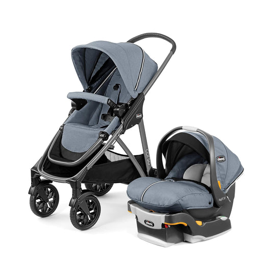 Corso Modular Travel System, Corso Stroller with Keyfit 30 Zip Infant Car Seat and Base, Stroller and Car Seat Combo, Infant Travel System | Silverspring/Grey