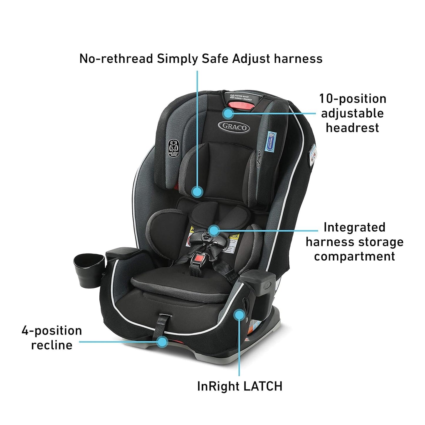 Milestone 3 in 1 Car Seat, Infant to Toddler Car Seat - Kline