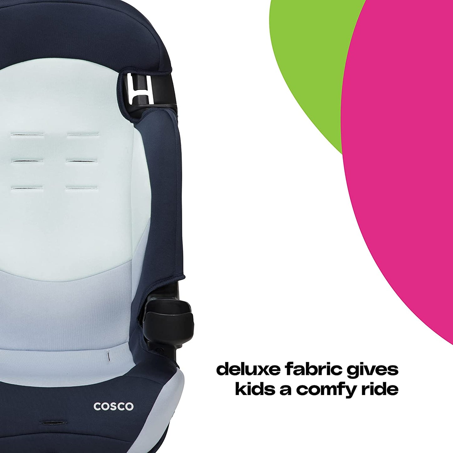 Finale DX 2-In-1 Booster Car Seat, Forward Facing 40-100 Lbs, Rainbow