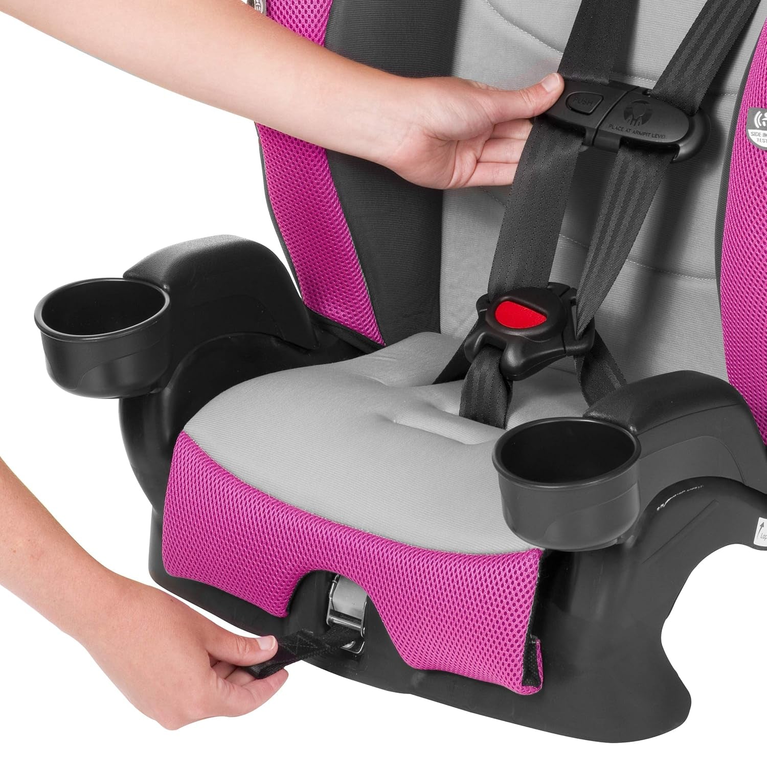 Chase plus 2-In-1 Booster Car Seat (Geneva Pink)