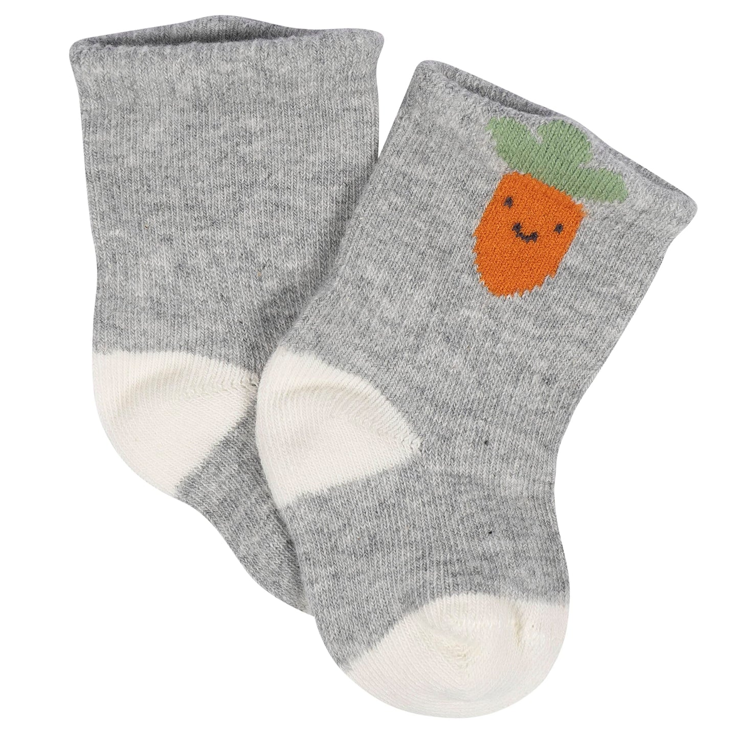 Gerber Unisex Baby 8-Pair Wiggle-Proof Sock Happy Veggies 3-6 Months