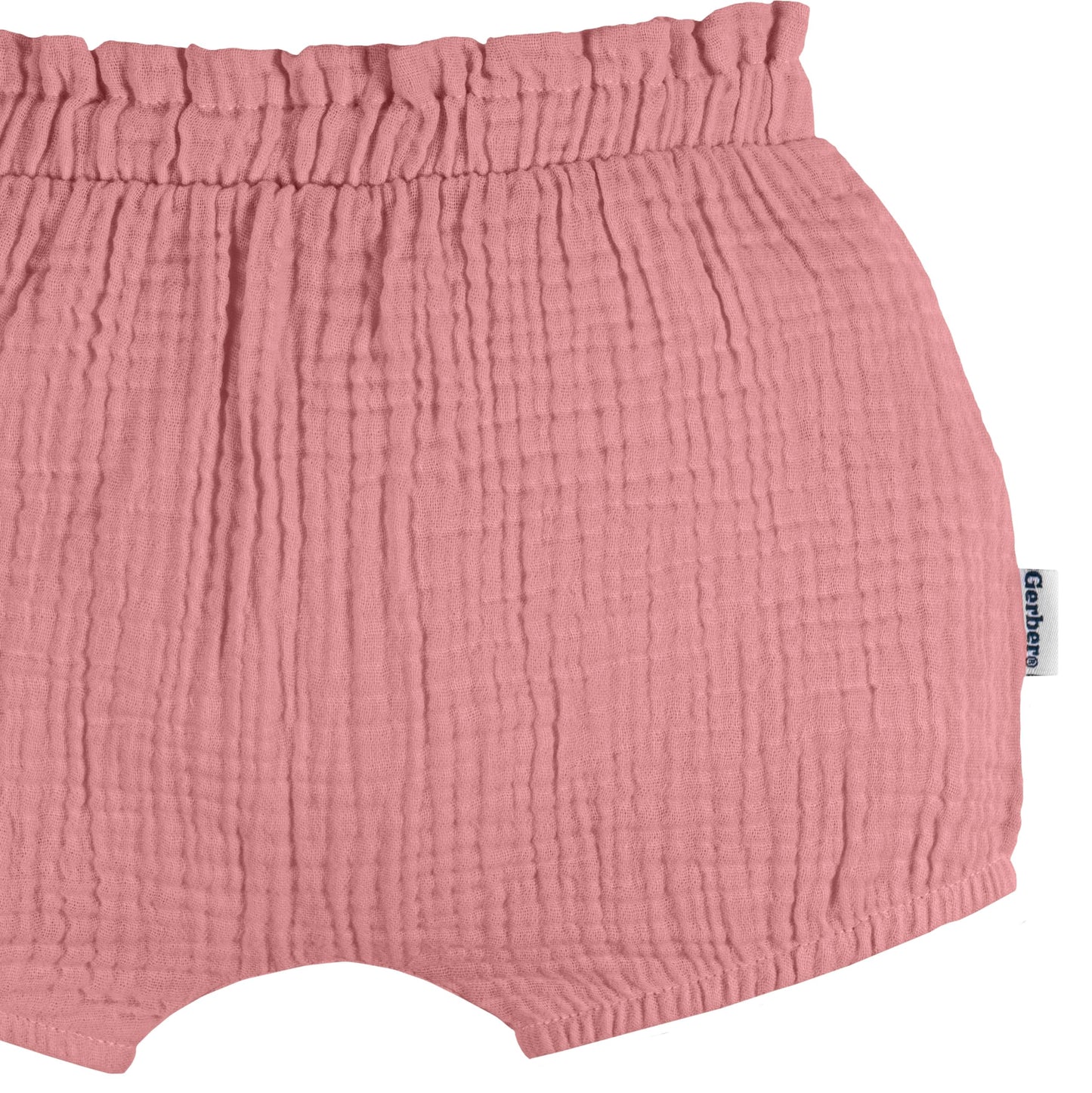 Gerber Baby Girls' 3-Pack Bubble Shorts, Pink