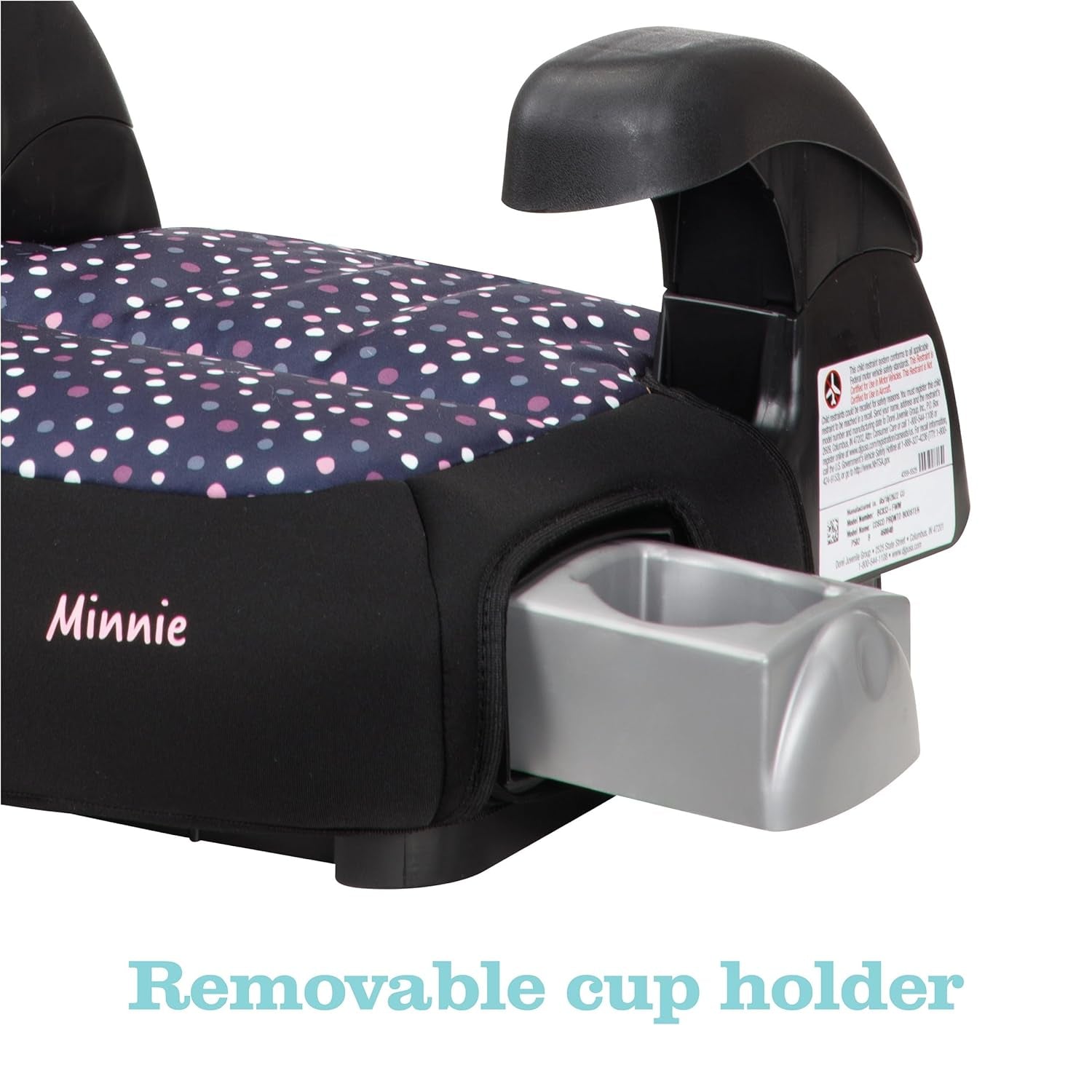 Baby Pronto! Belt-Positioning Booster Car Seat, Belt-Positioning Booster: 40–100 Pounds, Minnie Dot Party