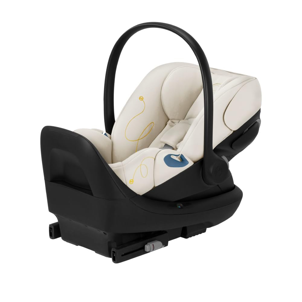 Cloud G Comfort Extend Infant Car Seat with Anti-Rebound Base, Linear Side Impact Protection, Latch Install, Ergonomic Full Recline, Extended Leg Rest, Seashell Beige
