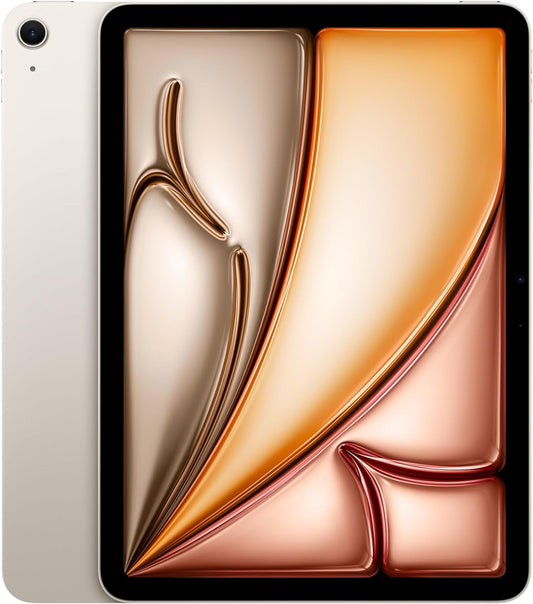 Ipad Air 11-Inch (M2): Liquid Retina Display, 128GB, Landscape 12MP Front Camera/12Mp Back Camera, Wi-Fi 6E, Touch ID, All-Day Battery Life — Starlight