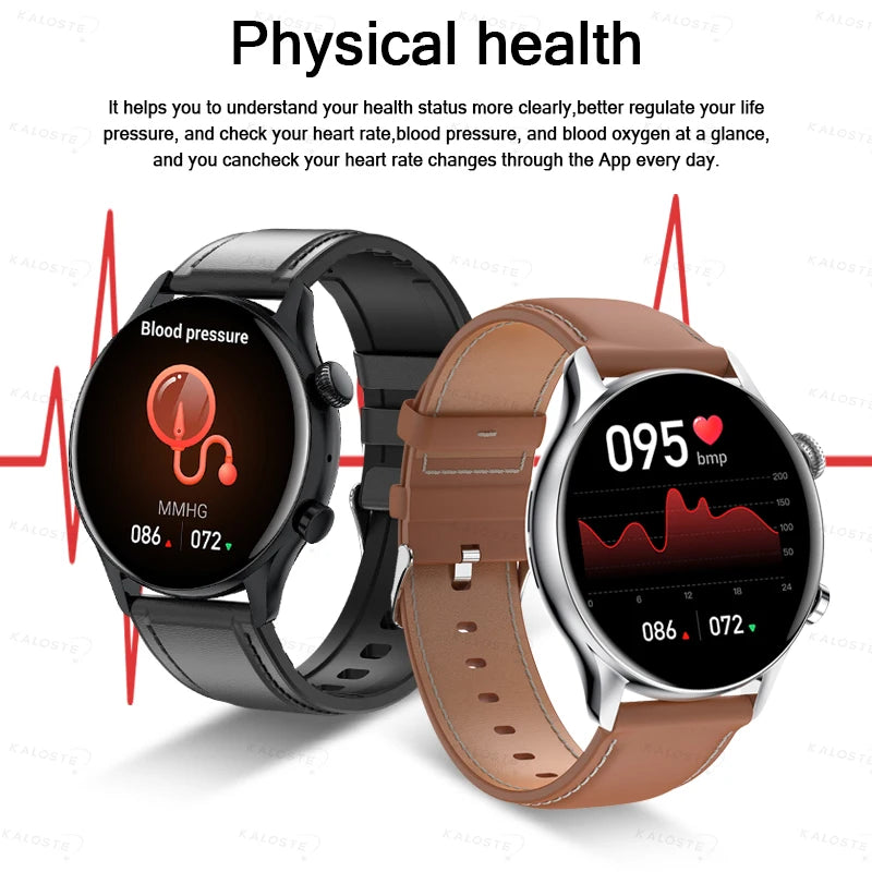 2024 New Smartwatch Women AMOLED HD Screen Always On Display Bluetooth Call IP68 Waterproof NFC Smart Men Watch For Android ios