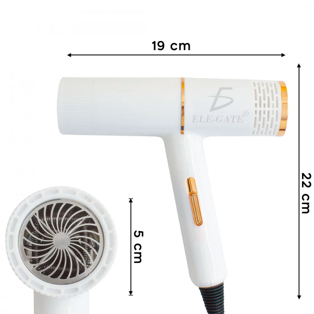 Professional Ionic Hair Dryer Compact Travel Brush with 2400w Power Frizz-Free Feature Professional Ionic Hair Dryer Brush