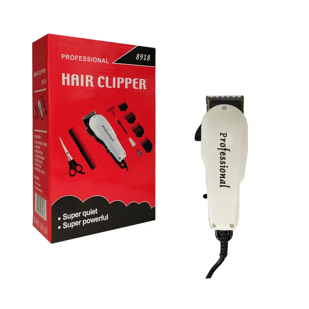 [GD] Corded shaver with 4 interchangeable combs, scissors and hair clipper comb / 8918