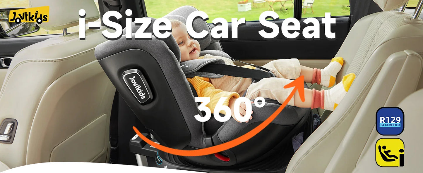 Jovikids Ranger 360° Swivel i-Size Support Leg Baby Car Seat 40-150cm