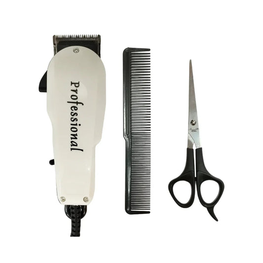[GD] Corded shaver with 4 interchangeable combs, scissors and hair clipper comb / 8918