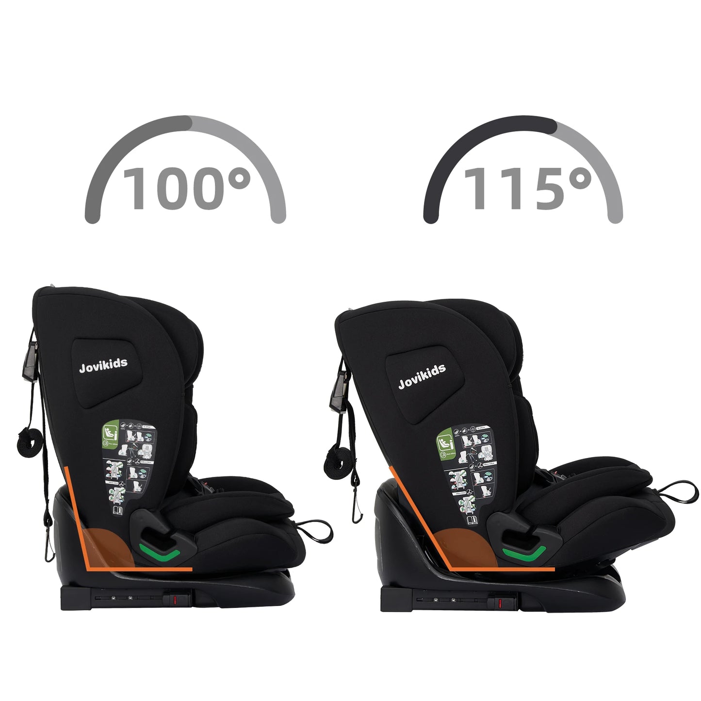 Jovikids CICI TT ECE R129 i-Size Baby Car Seat for Child 15 Months-12 Years