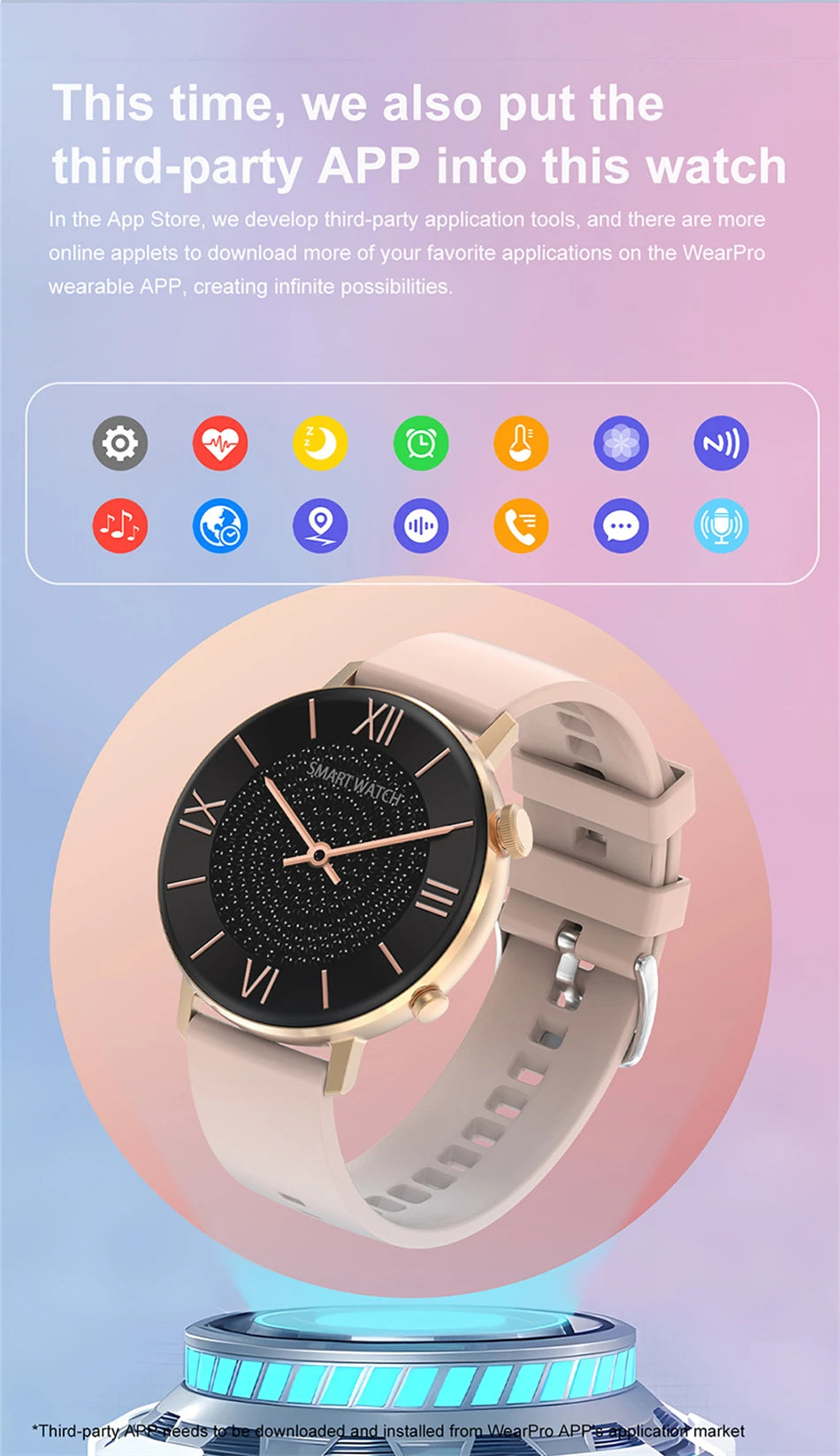 2024 New Smartwatch Women AMOLED HD Screen Always On Display Bluetooth Call IP68 Waterproof NFC Smart Men Watch For Android ios