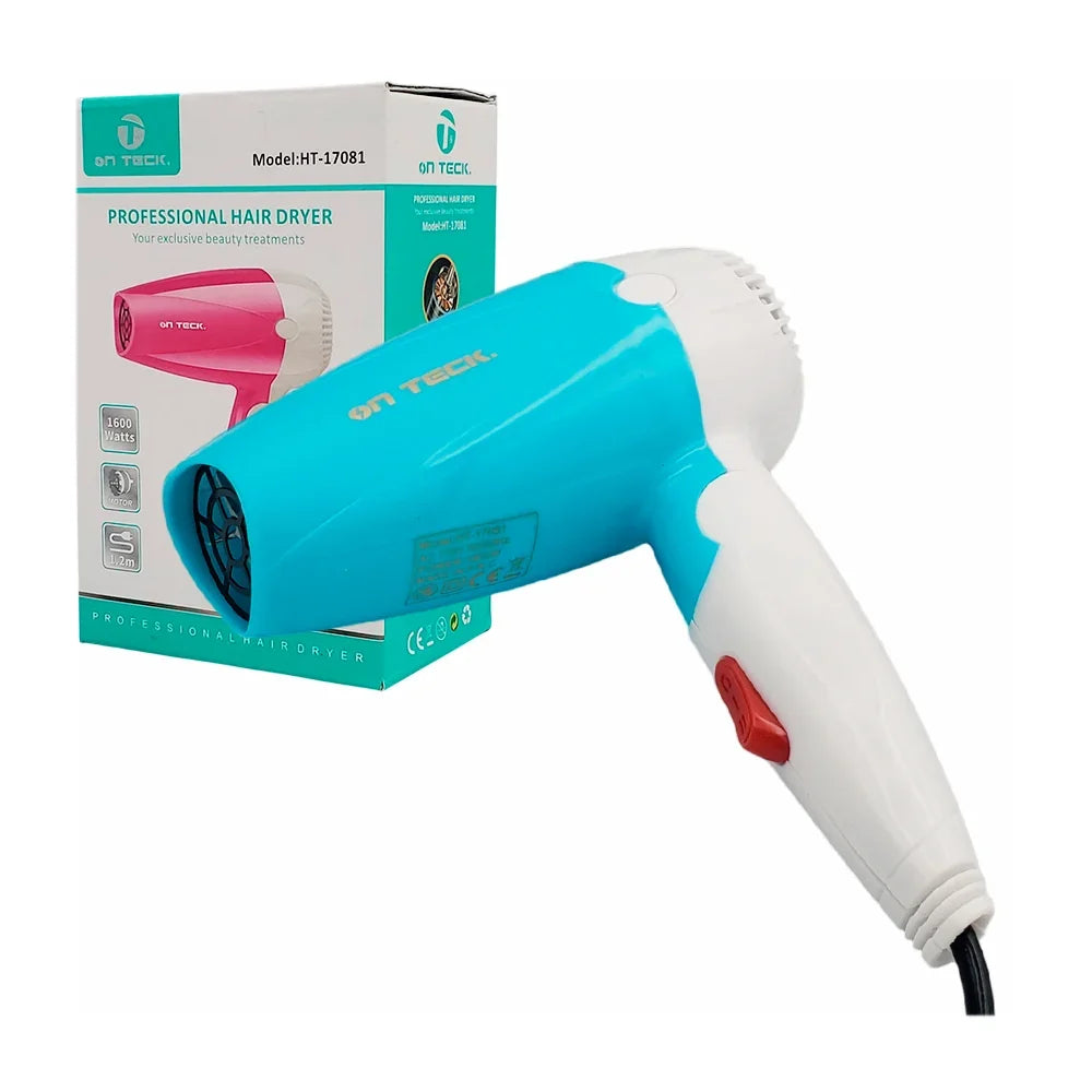 [GD] Professional Electric Foldable Hair Dryer, 1600w / on teck / ht-17081