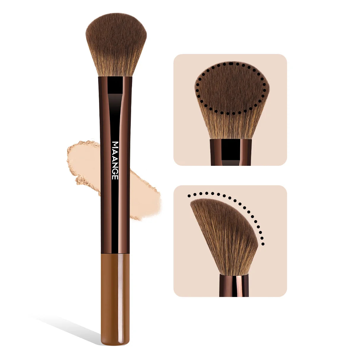 MAANGE 1pcs Makeup Brush Brightening Brush Powder Brush Multi-purpose Facial Makeup Brush Makeup Tools Suitable for Beginners
