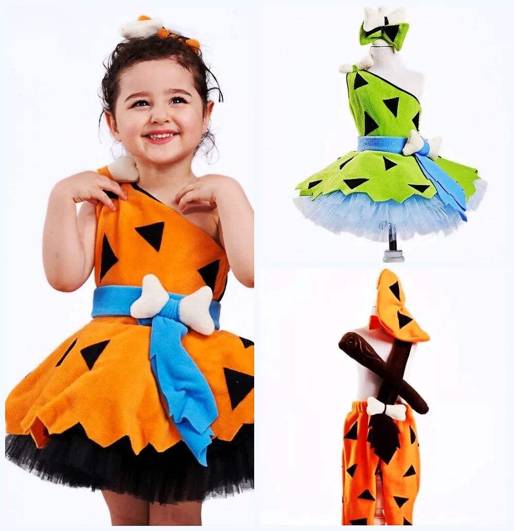 Pebbles Costume  Flintstone Pebbles Costume Pebbles outfit Pebbles Birthday Outfit  Pebbles dress girl Outfit, Bamm Bame costume