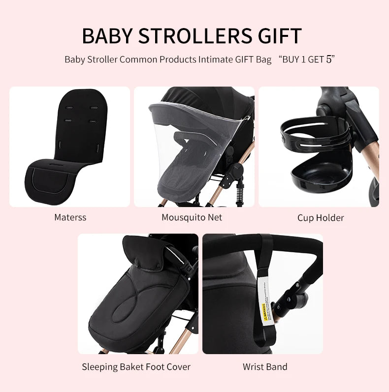 poussette bebe 3 en 1 Baby stroller baby newborn items Baby stroller for newborns Light str oller  for newborn baby Free Shippin