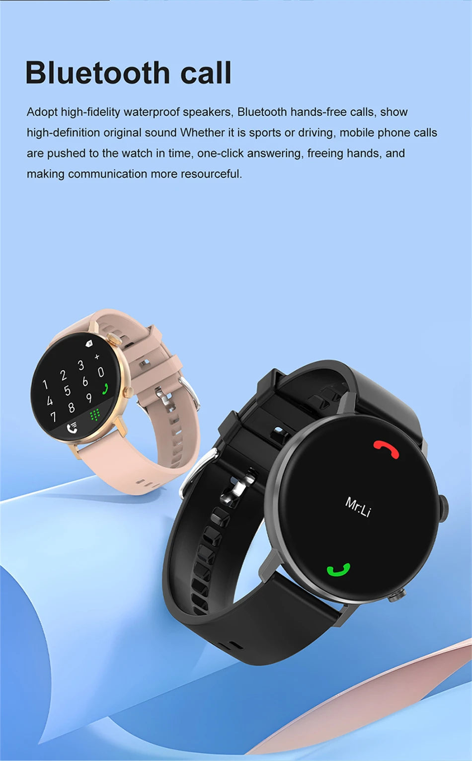 2024 New Smartwatch Women AMOLED HD Screen Always On Display Bluetooth Call IP68 Waterproof NFC Smart Men Watch For Android ios