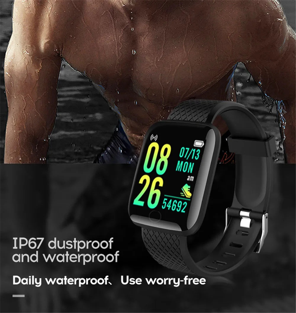 Smart Watch Men Women Message Reminder Bluetooth Mobile Phone Sports Kids Smartwatch 116Plus relojs