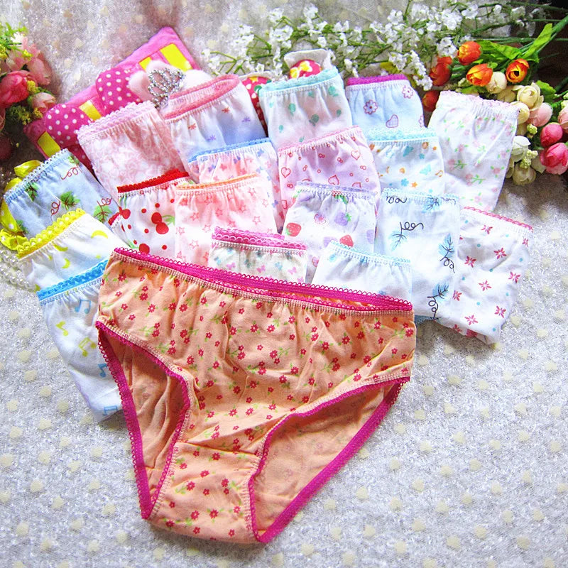 Character mix Infantil Girls Panties 12pc/bag Baby 100%Cotton Children Underwear Kids Girl Briefs 0-12year pants students