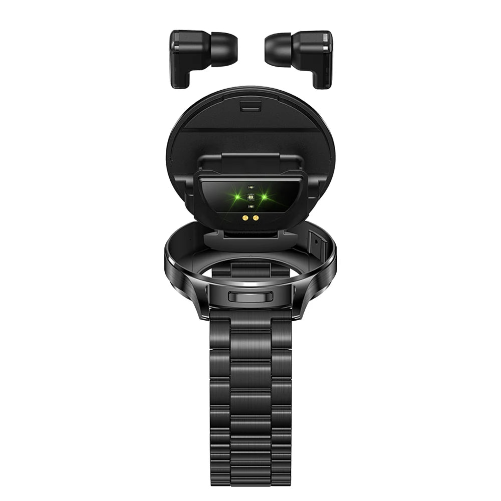 T97 2 in 1 Women SmartWatch with Wireless Earbuds IP67 Waterproof BT Call  Sleep Monitor BT Headset Men Smart Watch 2025