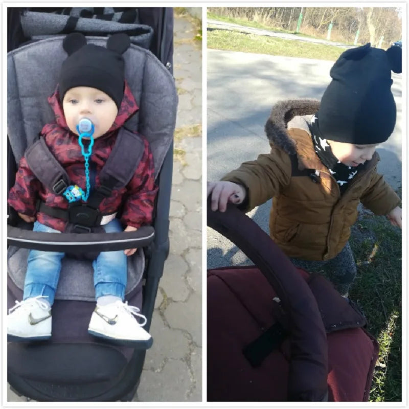 Autumn Winter Baby Boy Girl Cartoon Cotton Hat With Ear Toddler Kids Beanie Caps Children's Accessories