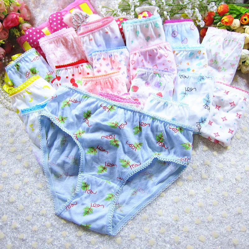Character mix Infantil Girls Panties 12pc/bag Baby 100%Cotton Children Underwear Kids Girl Briefs 0-12year pants students
