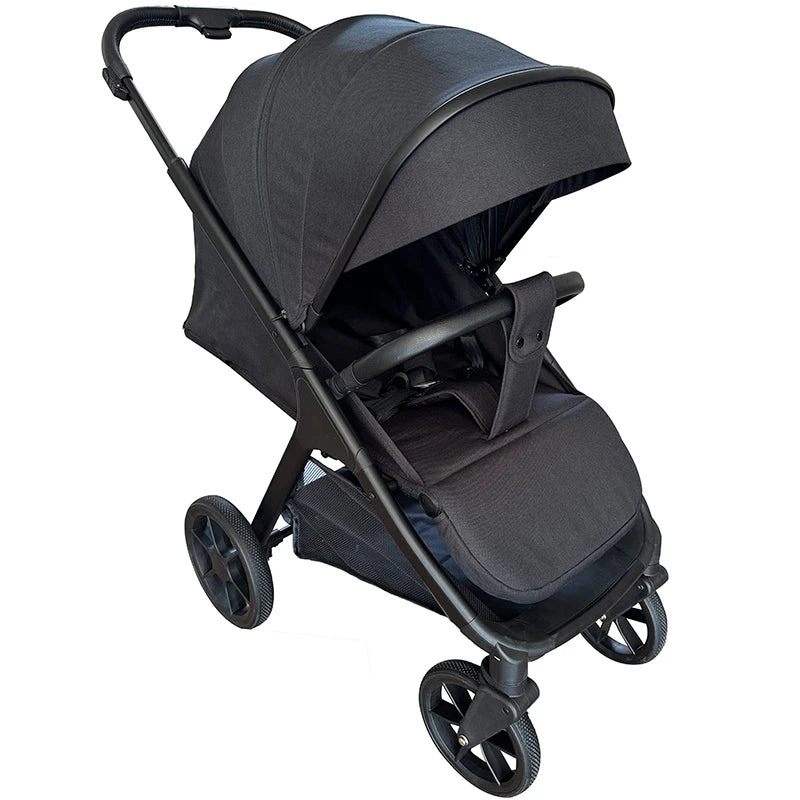 3-in-1 Foldable Travel Baby Push Stroller for 3 Years+ Kids By with One-Foot Brake & Five-Point Seat Belt