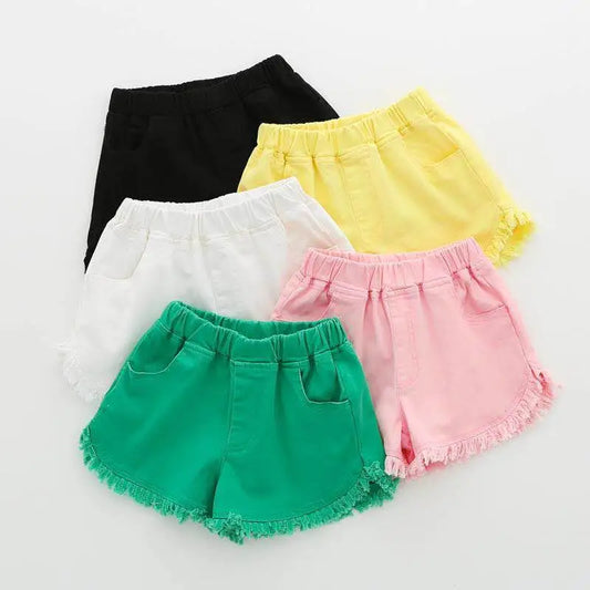 IENENS, ropa vaquera de verano para niñas y niños, pantalones cortos, pantalones vaqueros, ropa para niños y niñas, pantalón corto informal, pantalones infantiles