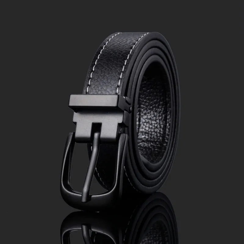 High quality latest children's belt Fashion Leather Belts Luxury design metal Pin buckle Boys/girls Waistband Waist Belt Gift