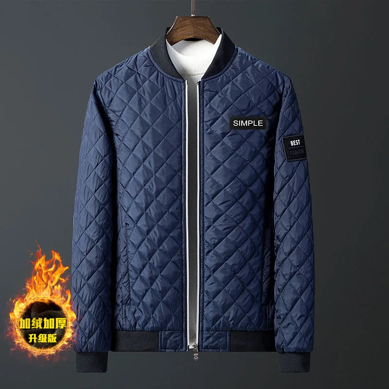 Zipper Men Jackets Autumn Winter Casual Fleece Coats Fashion Male Outwear Slim Fit Parka Plus size 6XL men Bomber Jacket New